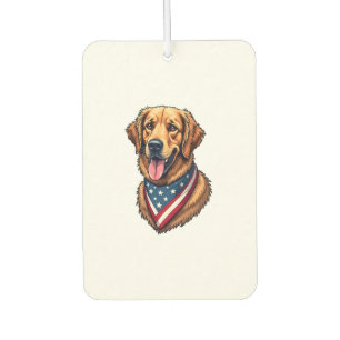 American Pride Golden Retriever Vintage Shirt Air Freshener