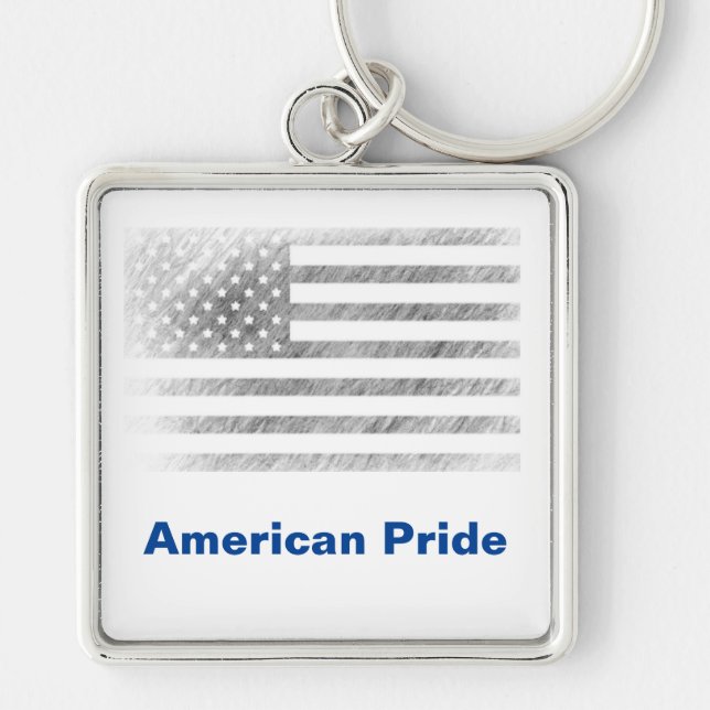 american pride keychain (Front)