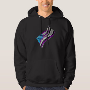 American Pride Lgbt Usa Asexuality Flag Equality A Hoodie