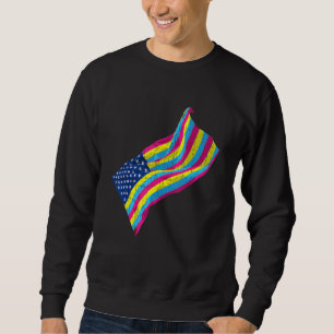 American Pride Lgbt Usa Pansexuality Flag Equality Sweatshirt