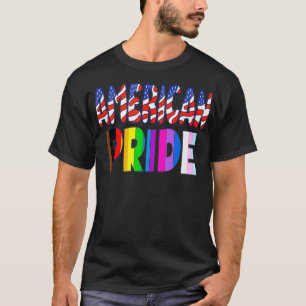 American Pride  LGBTQ+ America Pride Month July 4  T-Shirt
