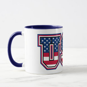 American Pride USA Custom Two-Tone Coffee Mug