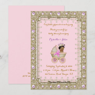 American Princess Baby shower rose Invitation 4