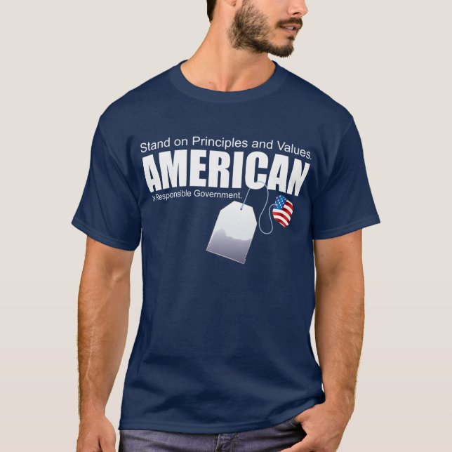 AMERICAN Principles and Values T-Shirt (Front)