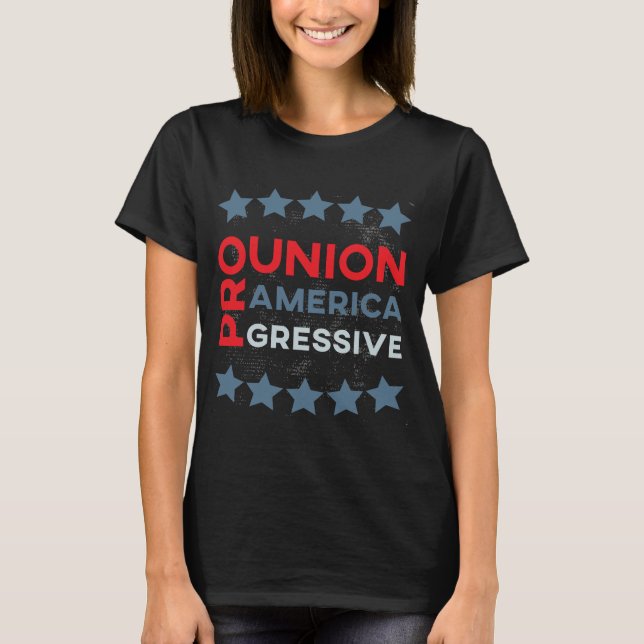 American Pro Union Progressive Men's Womens Unisex T-Shirt (Front)