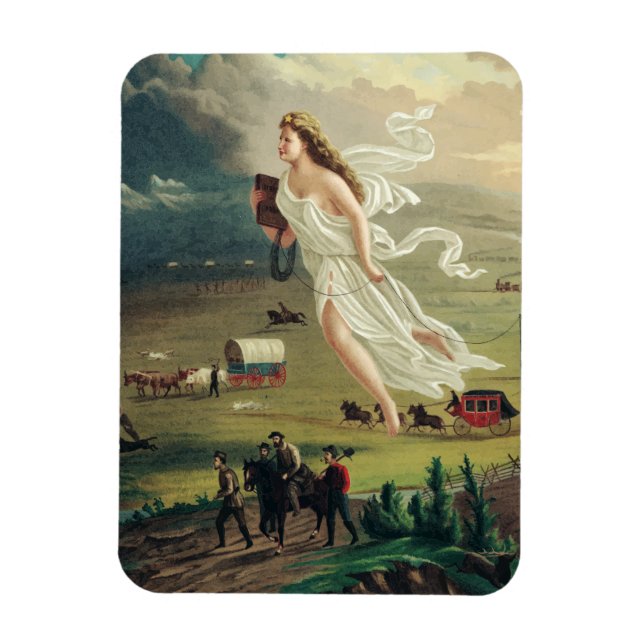 American Progress by John Gast Frontier Art Magnet (Vertical)