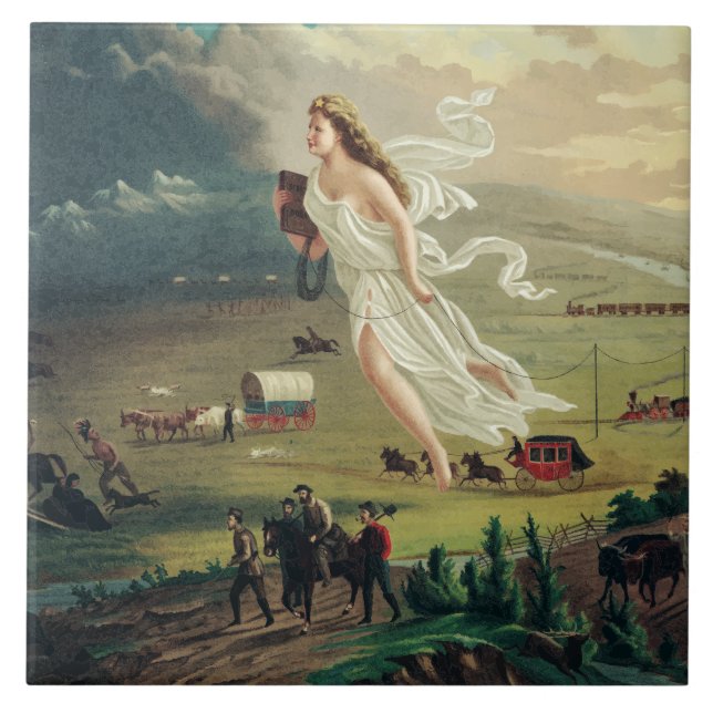 American Progress by John Gast Tile (Front)