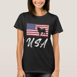 American Pug USA Flag TShirt for Pug Lovers Essent