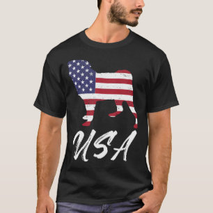 American Pug USA Flag TShirt for Pug Lovers Essent