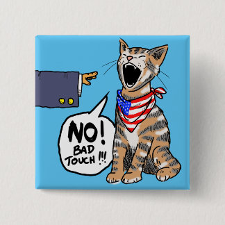 American Puss-Puss 2 Inch Square Button