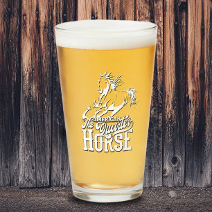 American quarter horse Cowgirl Cowboy western Glass