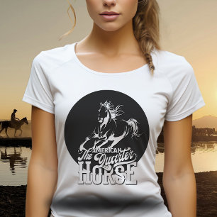 American quarter horse Cowgirl wild west western T-Shirt