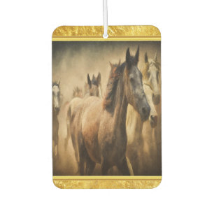 American Quarter Horse with a gold foil design Air Freshener