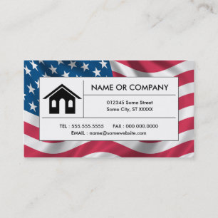 american real estate business card