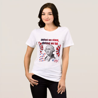 American revolutinary motto white Tri-Blend shirt