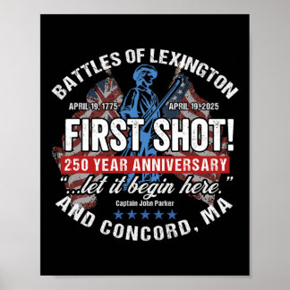 American Revolutionary War 250 Year Anniversary So Poster