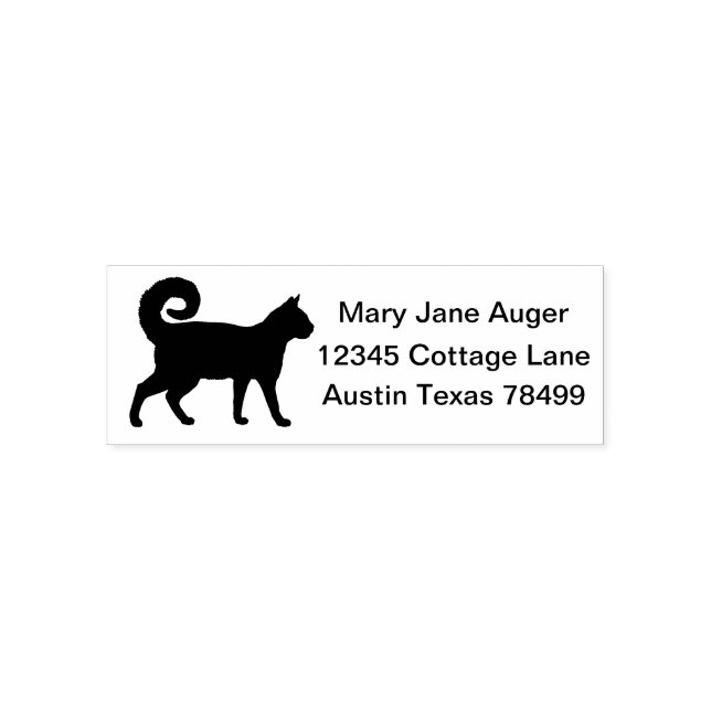 American Ring Tail Personalized Self Address Stamp (Design)