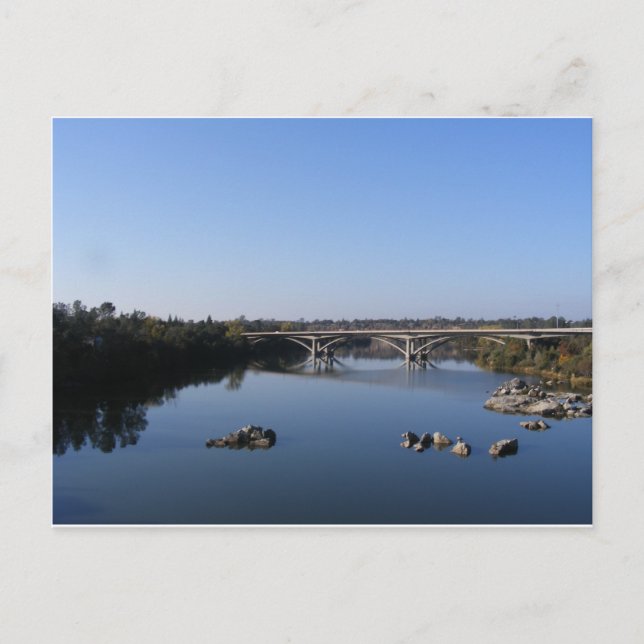 American River-Folsom Postcard (Front)
