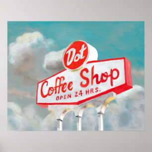 American Roadside   Coffee Shop Sign