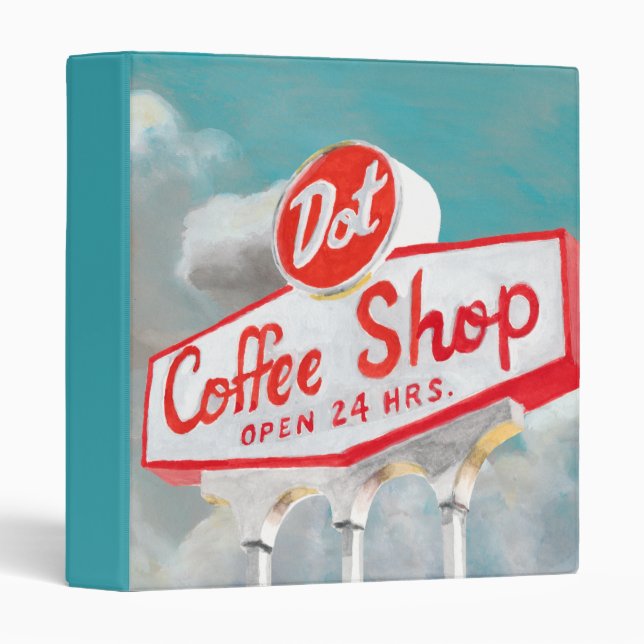 American Roadside | Coffee Shop Sign Binder (Front/Spine)