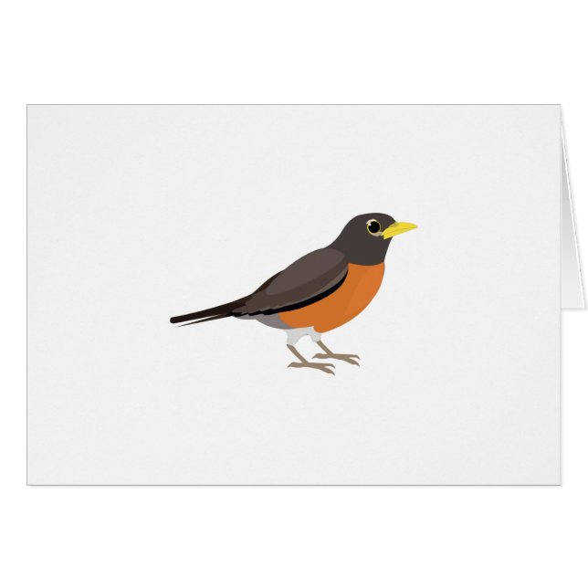 American Robin Illustration (Front Horizontal)