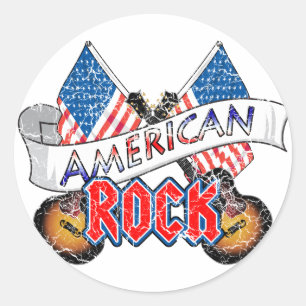 American Rock Classic Round Sticker