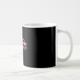 American rodeo bull riding retro grunge usa coffee mug