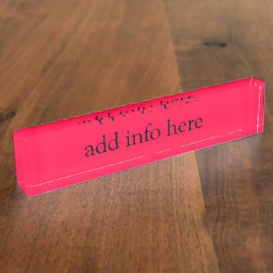 American Rose Colour Nameplate