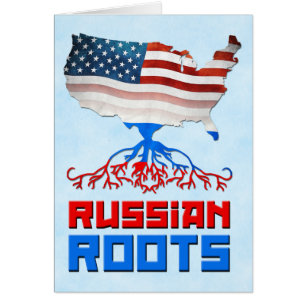 American Russian Roots Card