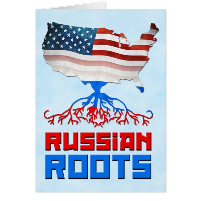 American Russian Roots Card (Front)