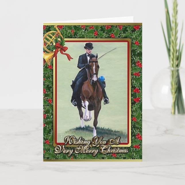 American Saddlebred Blank Christmas Card (Front)