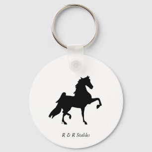 American Saddlebred Horse Key Ring