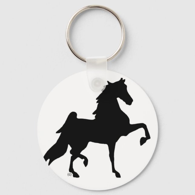 American Saddlebred Horse Keychain (Front)