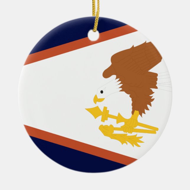 AMERICAN SAMOA CERAMIC ORNAMENT (Front)