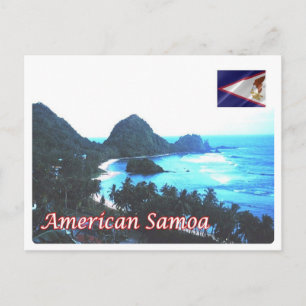 American Samoa - Coastline - Postcard