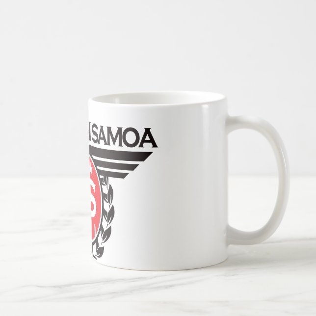 American Samoa Crest Design Coffee Mug (Right)