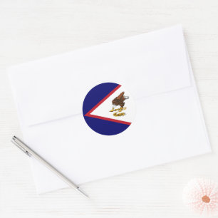 American Samoa flag Classic Round Sticker