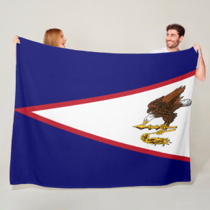 American Samoa Flag Fleece Blanket