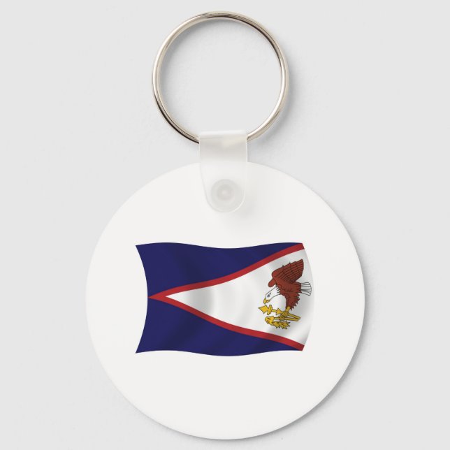 American Samoa Flag Keychain (Front)