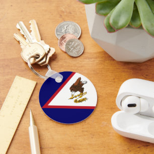 American Samoa flag Keychain