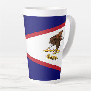American Samoa flag Latte Mug
