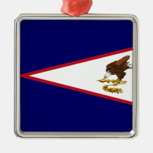 American Samoa Flag Metal Ornament