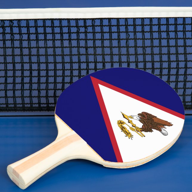 American Samoa flag Ping Pong Paddle (Insitu)