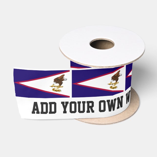 American Samoa Flag Satin Ribbon (Spool)