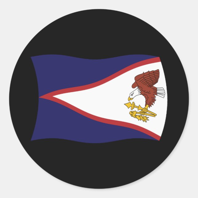 American Samoa Flag Sticker (Front)