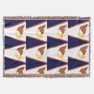 AMERICAN SAMOA FLAG THROW BLANKET