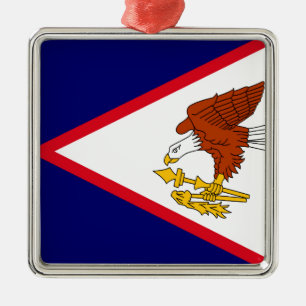 American Samoa Metal Ornament