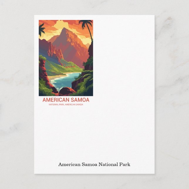 American Samoa National Park Rainforest Postcard (Front)