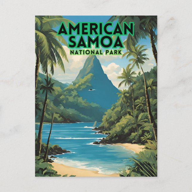 American Samoa National Park Travel Postcard (Front)