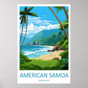 American Samoa National Park Travel Print Wall Art
